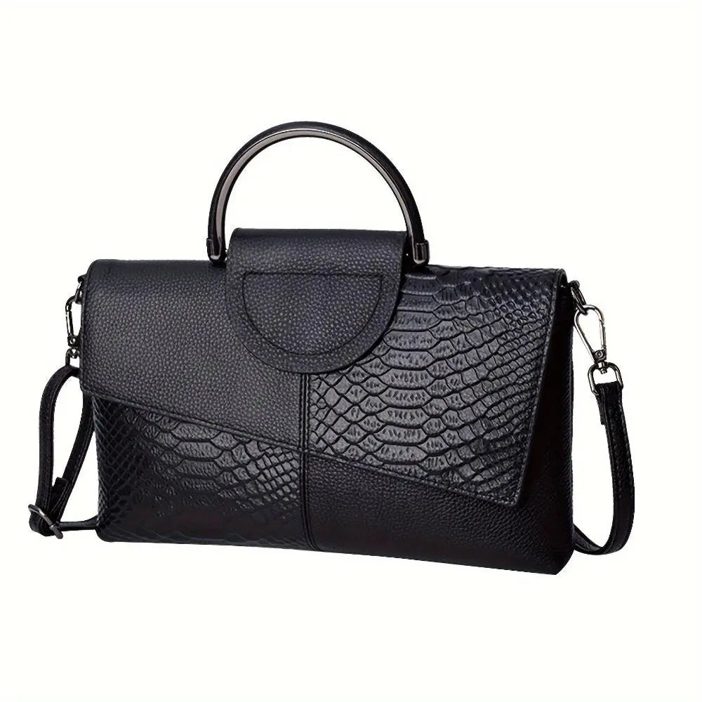 Celeste Croc-Embossed Luxury Bag